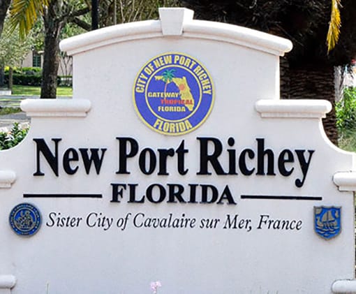 new port richey sign