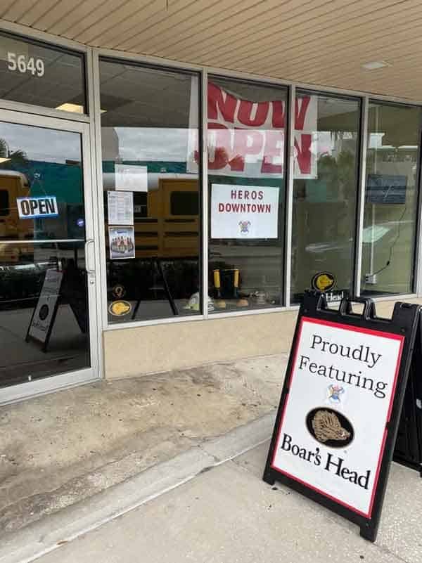 Heros subs and salads